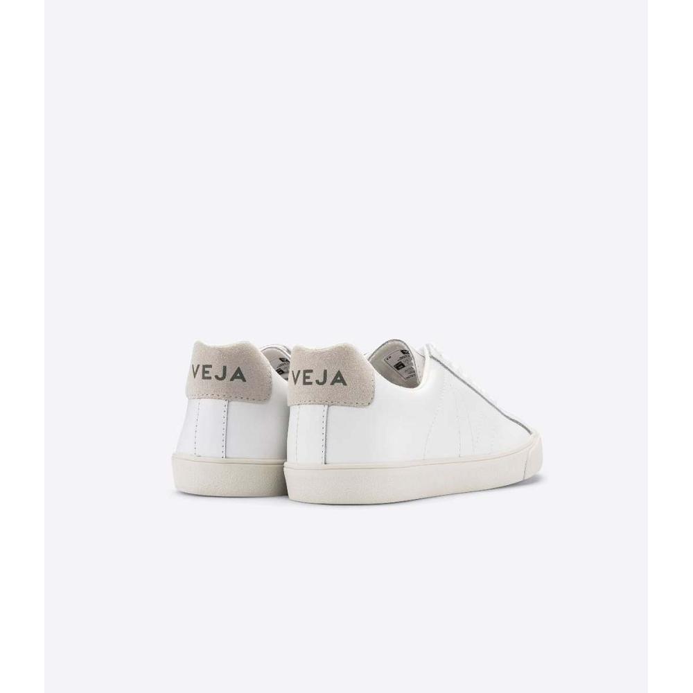 Veja ESPLAR LEATHER Joggesko Dame White/Beige | NO 621HAP